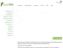 Tablet Screenshot of froschrad.de